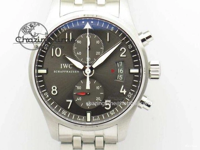 MIROTIME 0111 Aquatimer Chrono IW376803 V6F 1:1 Best Edition Blue Dial on Ruber Strap A Neat 7083